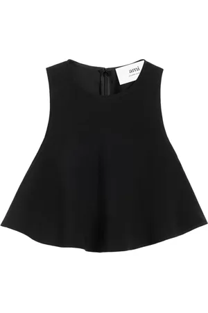 Ami Blouse crop évasée