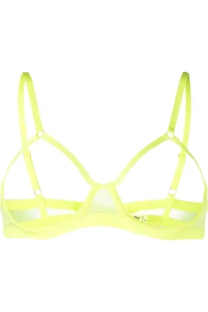 MAISON CLOSE Soutien-gorge transparent à logo