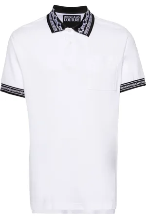VERSACE Polo à bords contrastants