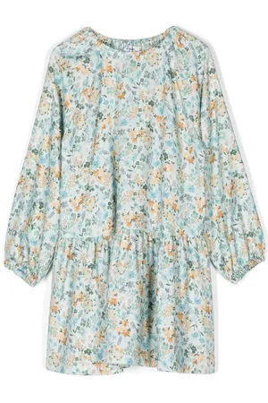 Il gufo Robe à fleurs imprimées