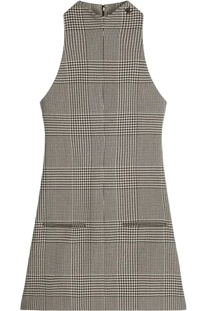 Courrèges Robe sans manches à motif Prince de Galles