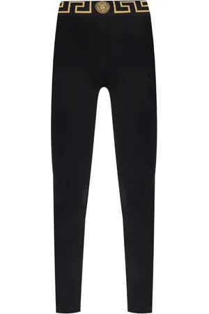 VERSACE Legging taille-haute à taille Greca