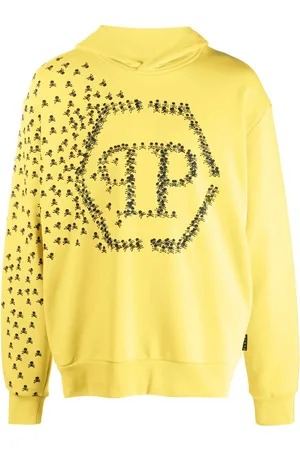 Philipp Plein Hoodie Skull and Bones en coton