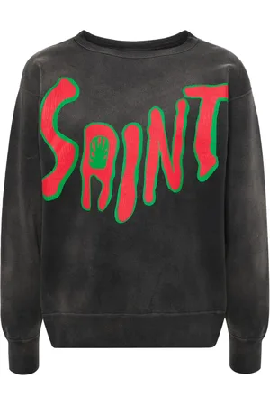 SAINT MXXXXXX Sweat en coton à logo imprimé