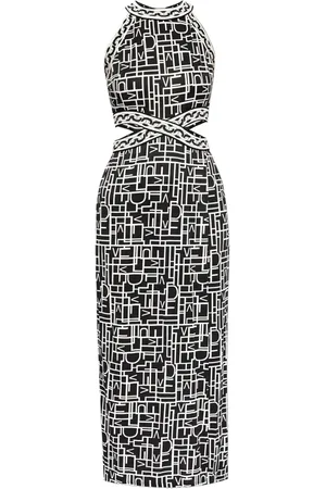 Diane von Furstenberg Robe Zeus à imprimé Logo Love