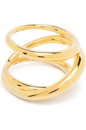 CHARLOTTE CHESNAIS Bague Triplet en argent à finition plaquée