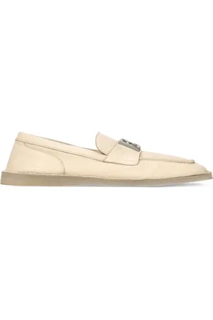 Dolce & Gabbana Mocassins en cuir à plaque logo