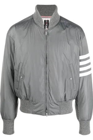 Thom Browne Veste bomber à détail 4 bandes signature