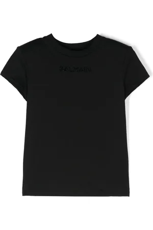 Balmain T-shirt à logo strassé