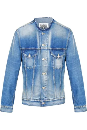 Maison Margiela Veste en jean à design sans col