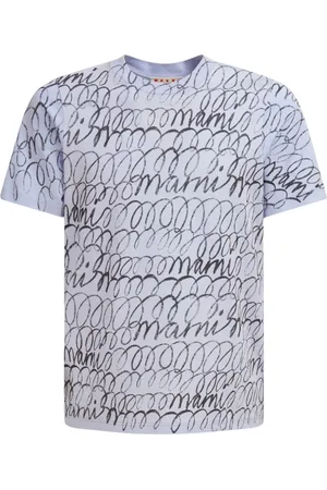 Marni T-shirt en coton à imprimé graphique