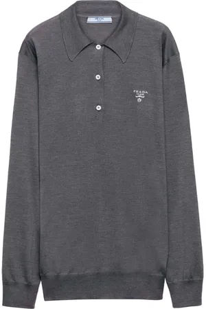 Prada Polo à logo brodé