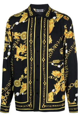VERSACE Chemise à motif baroque