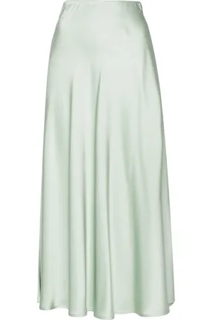 HERNO Jupe mi-longue en satin à taille haute