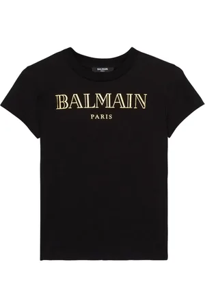 Balmain T-shirt en coton à logo imprimé