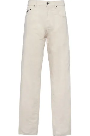 Prada Pantalon droit en chambray