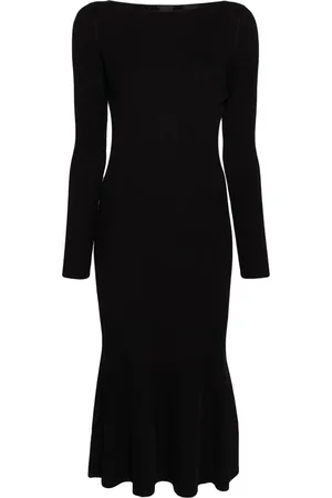 Pinko Robe nervurée à ourlet plus long au dos