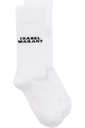 Isabel Marant Chaussettes Dawi à logo intarsia