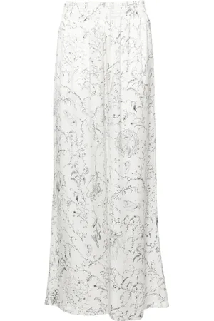 Fabiana Filippi Pantalon en satin à coupe évasée