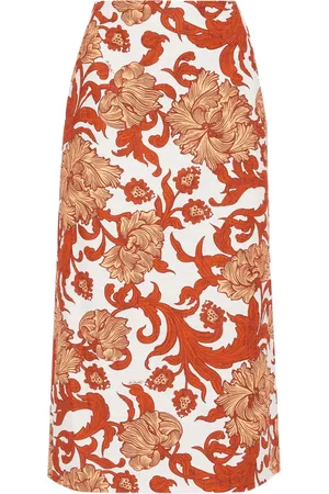 La DoubleJ Jupe crayon taille-haute à fleurs