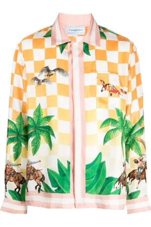 Casablanca Chemise Tennis Club en soie