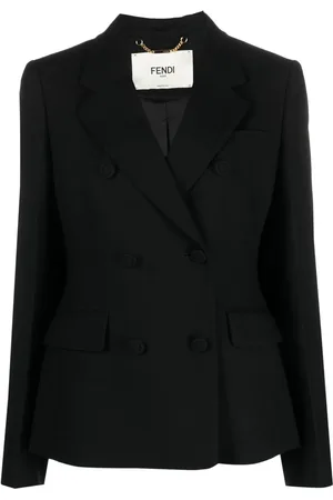 Fendi Blazer drapé à boutonnière croisée