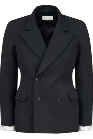Maison Margiela Blazer en laine à boutonnière croisée
