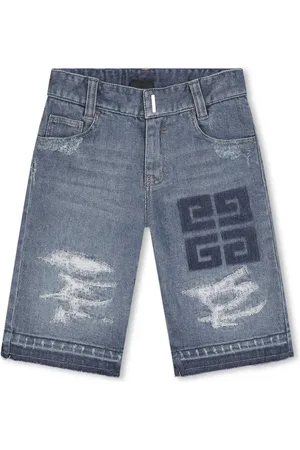 Givenchy Short en jean à motif 4G