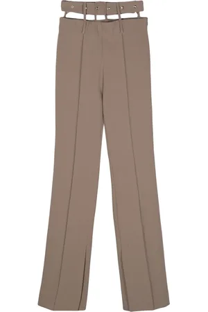 Rokh Pantalon droit à taille ceinturée