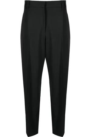 Brunello Cucinelli Pantalon en laine mélangée à coupe courte