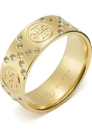 Tory Burch Bague T Monogram Pave