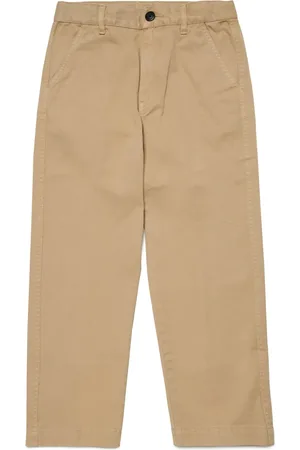 Diesel Pantalon droit à logo brodé