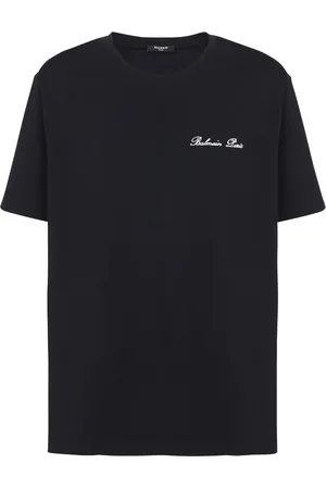 Balmain T-shirt en coton à logo brodé