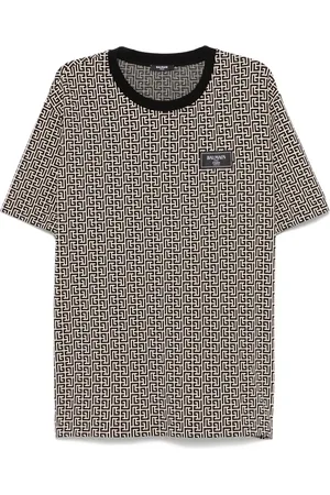 Balmain T-shirt PB Labyrinth en jacquard