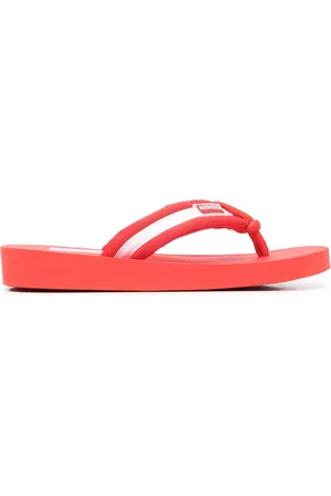 Kenzo Tongs rayées à patch logo