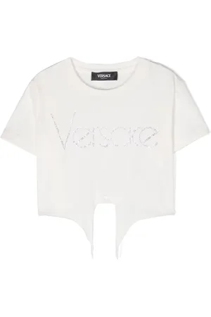 VERSACE T-shirt à logo strassé