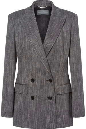 Alberta Ferretti Blazer croisé à motif de chevrons