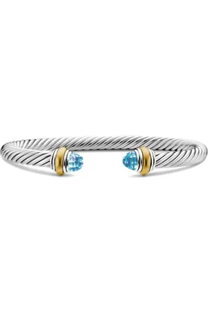 David Yurman Bracelet Cable en or 14ct et argent sterling (5 mm)
