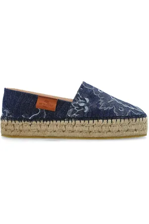 Etro Espadrilles en jean à plateforme