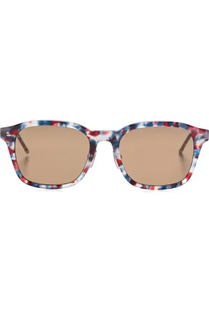Thom Browne Lunettes de soleil à effet écailles de tortue