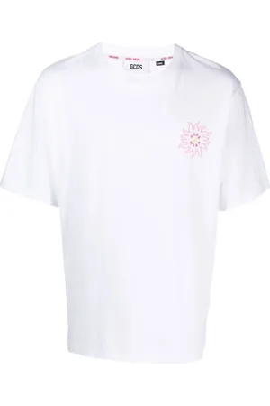 GCDS T-shirt à logo imprimé au dos