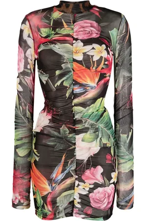 Philipp Plein Robe courte à fleurs
