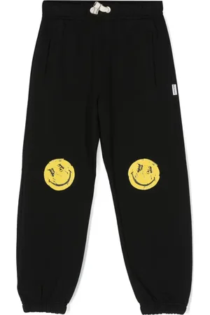 Palm Angels Pantalon de jogging à imprimé Smiley