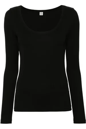 Totême T-shirt nervuré à encolure ronde