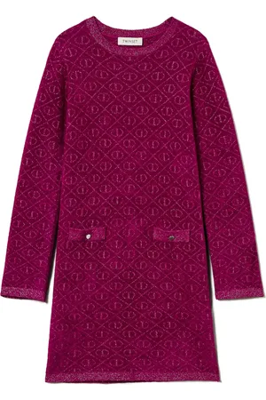 Twin-Set Robe en maille intarsia