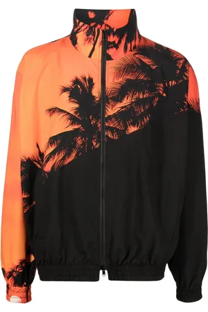 BLUE SKY INN Veste bomber à imprimé palmier