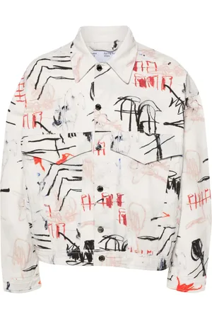 Etudes X Julian Farade veste Shadow Twill Ciel de Mai en jean
