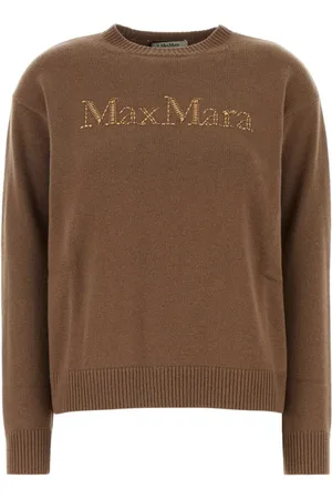 Max Mara Pull à logo strassé