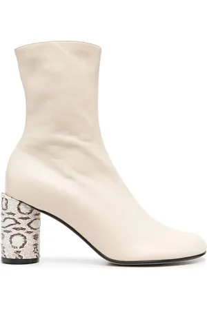Lanvin Bottines à talon à effet peau de serpent
