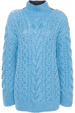 Stella McCartney Pull bicolore en maille torsadée